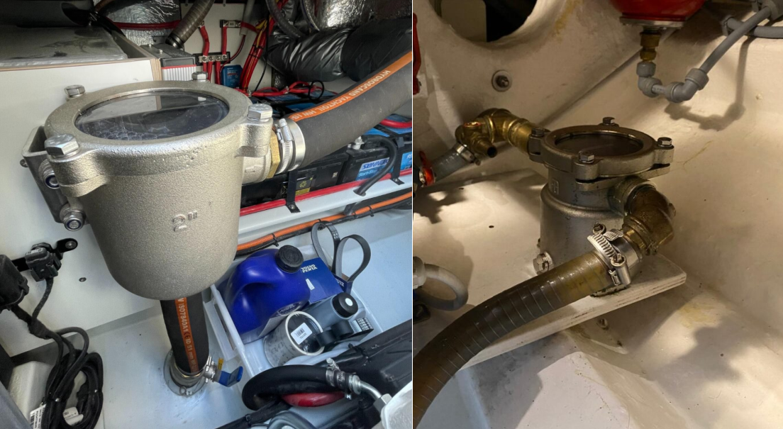 Andy Marine 316L Filtru de apă de mare din oțel inoxidabil