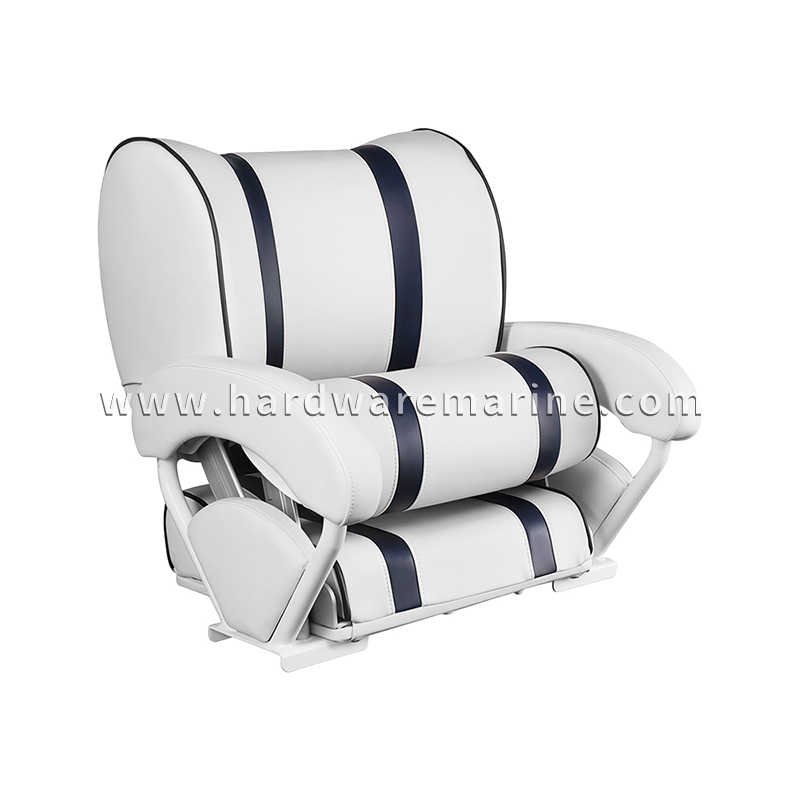 Scaun de căpitan marin rabatabil de lux cu cotiere